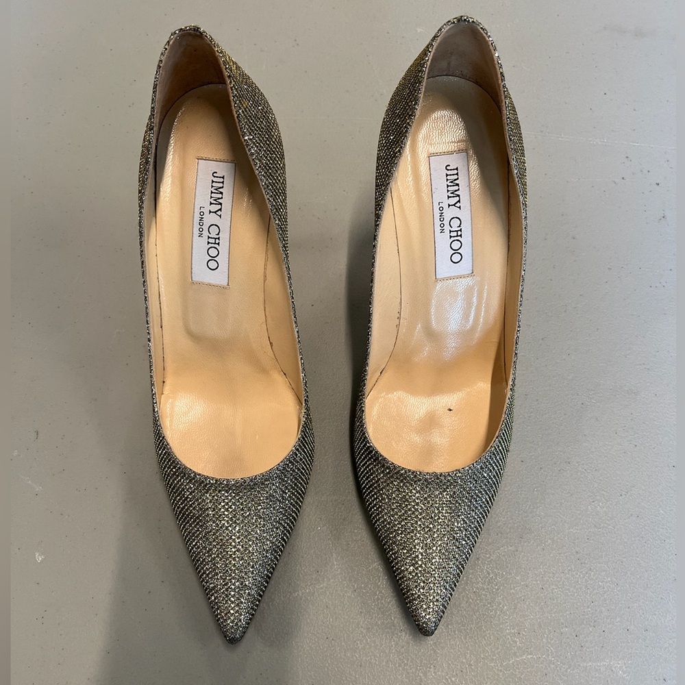 Jimmy Choo Black Stiletto Heels Elegant Design
